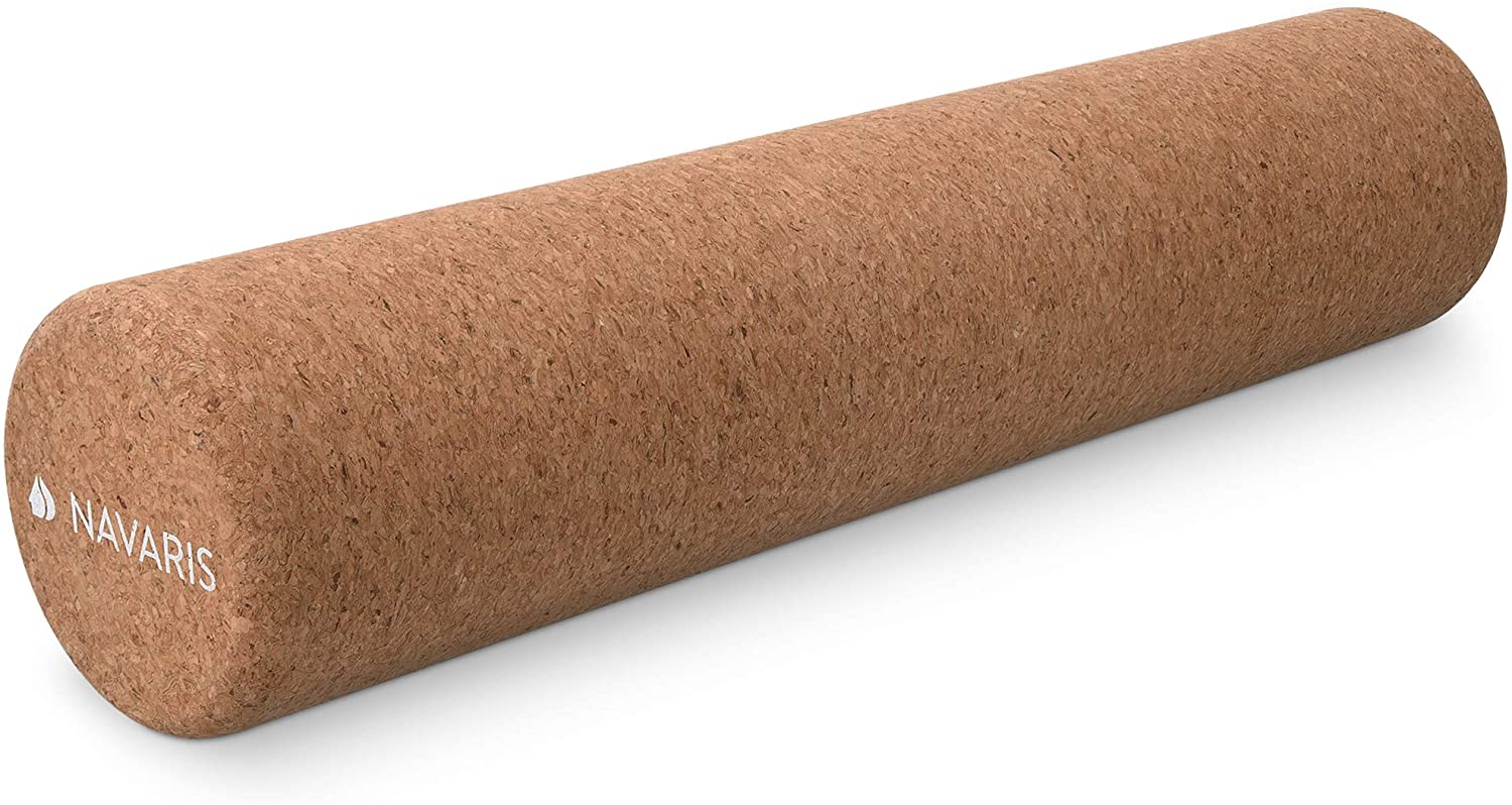 Navaris Fascia Roller Cork - Κύλινδρος Γυμναστικής από Φελλό - 45cm - Light Brown - 47492.2