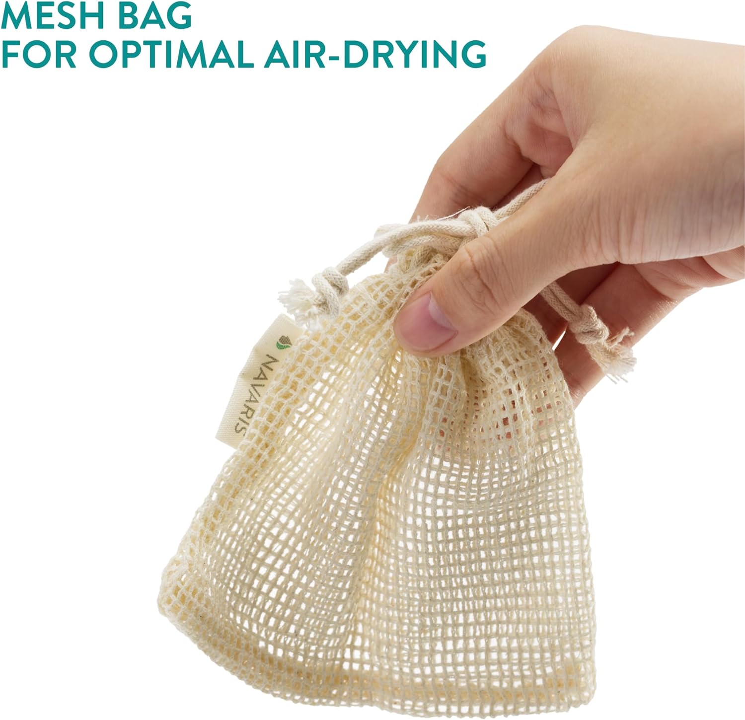 Navaris Σετ με 50 Βιοδιασπώμενα Καλλυντικά Σφουγγάρια Προσώπου - Black / Yellow / White - 61593.01