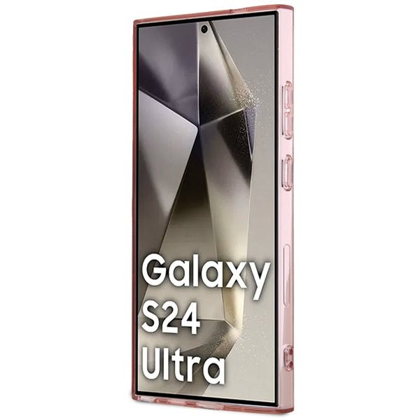 Karl Lagerfeld Samsung Galaxy S24 Ultra - IML Choupette - Magsafe Σκληρή Θήκη με Πλαίσιο Σιλικόνης - Pink - KLHMS24LHFCCNOP