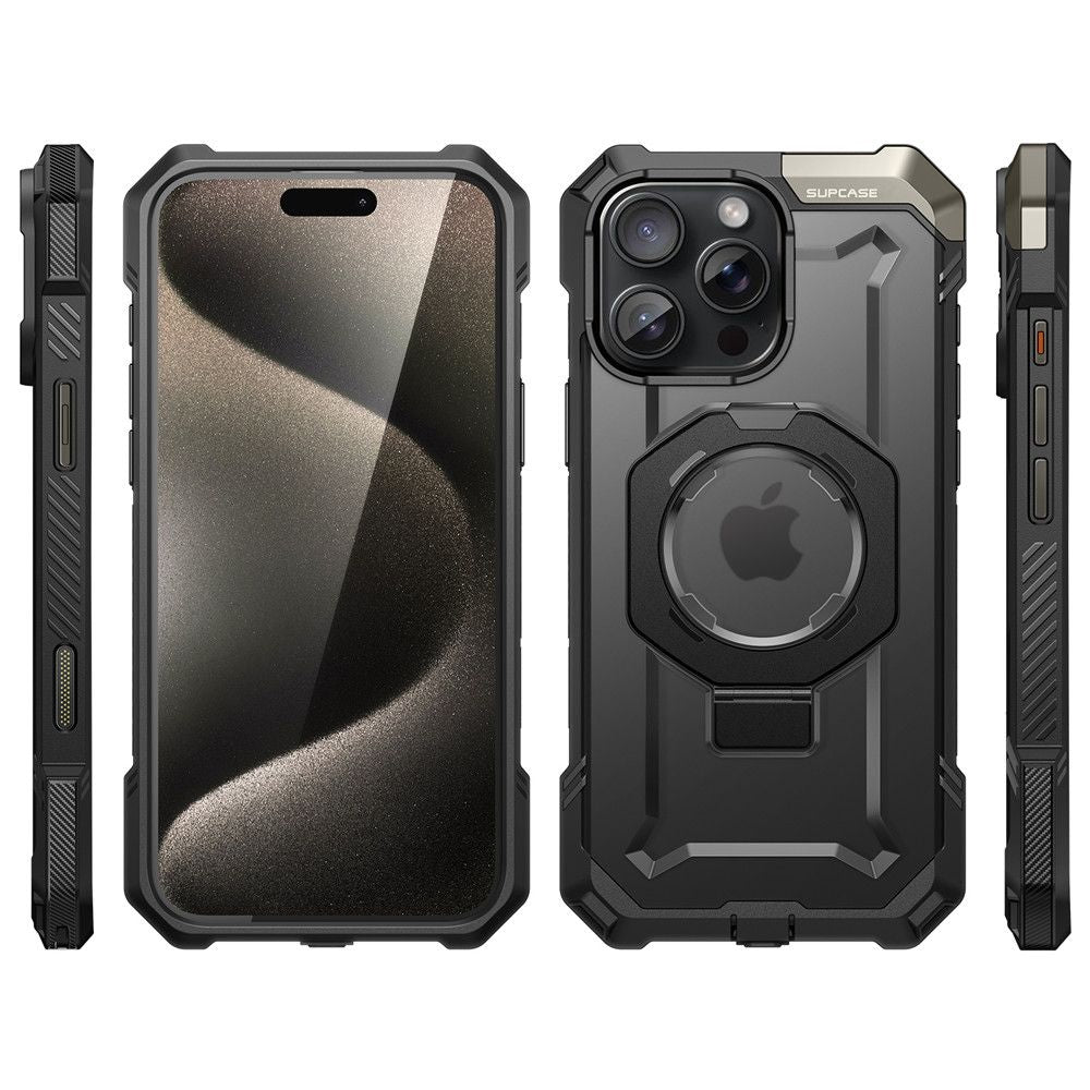 Supcase iPhone 16 Pro Max UB Grip Mag Σκληρή Θήκη με MagSafe και Stand - Black