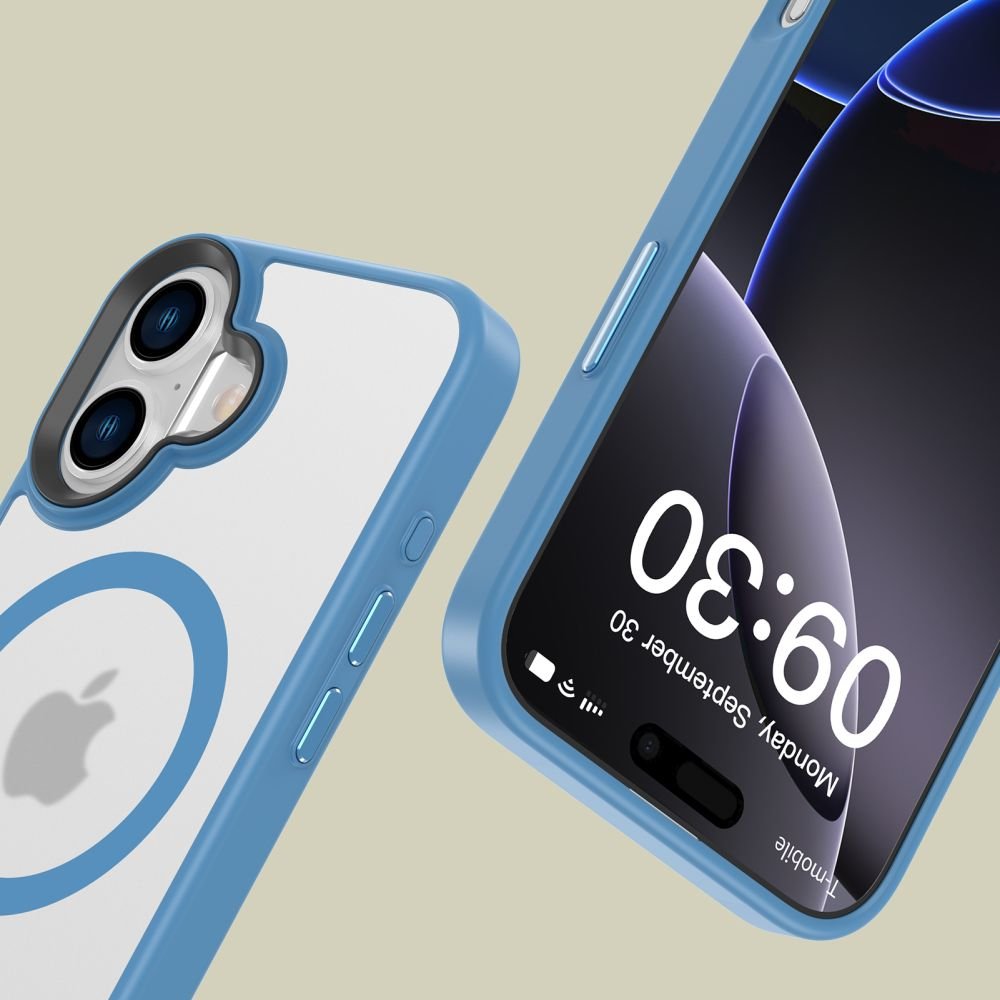 Tech - Protect iPhone 16 MagMat Σκληρή Θήκη με Πλαίσιο Σιλικόνης και MagSafe - Matte Ultramarine