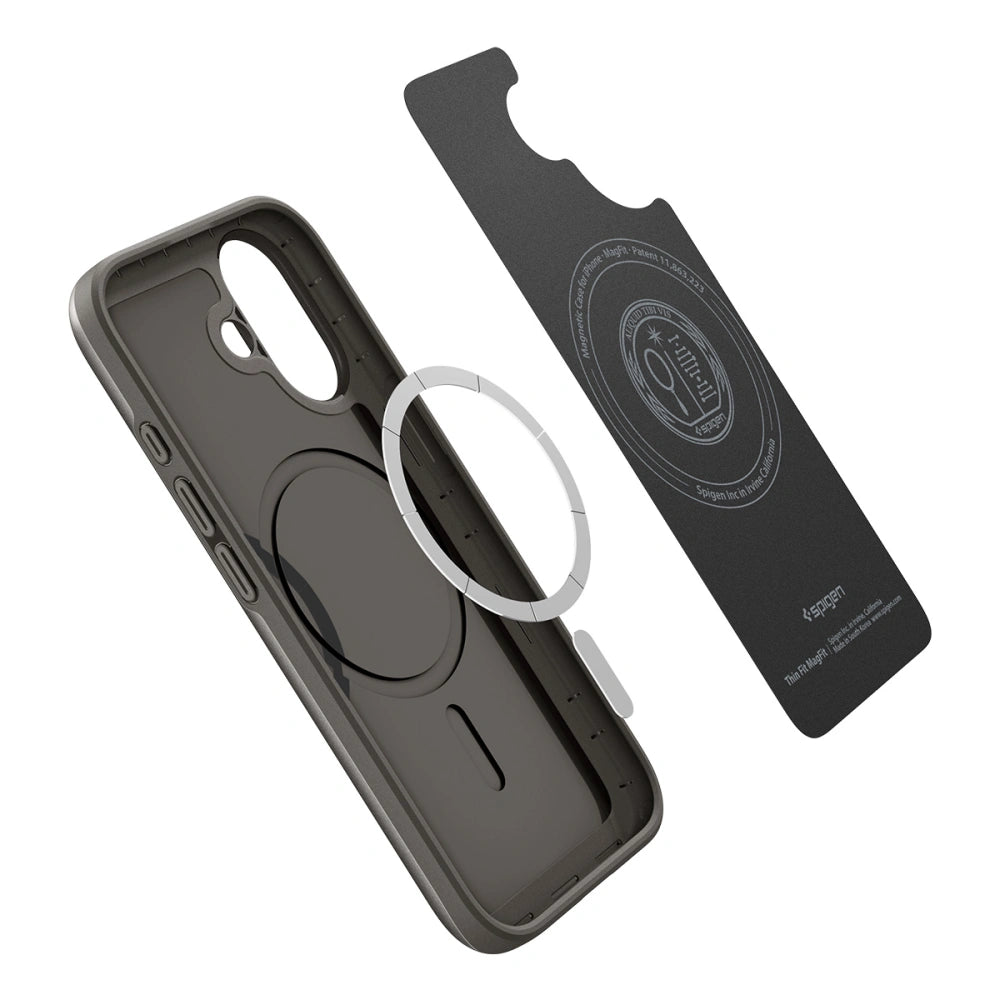Spigen iPhone 17 - Thin Fit Mag - Σκληρή Θήκη με MagSafe - Gunmetal