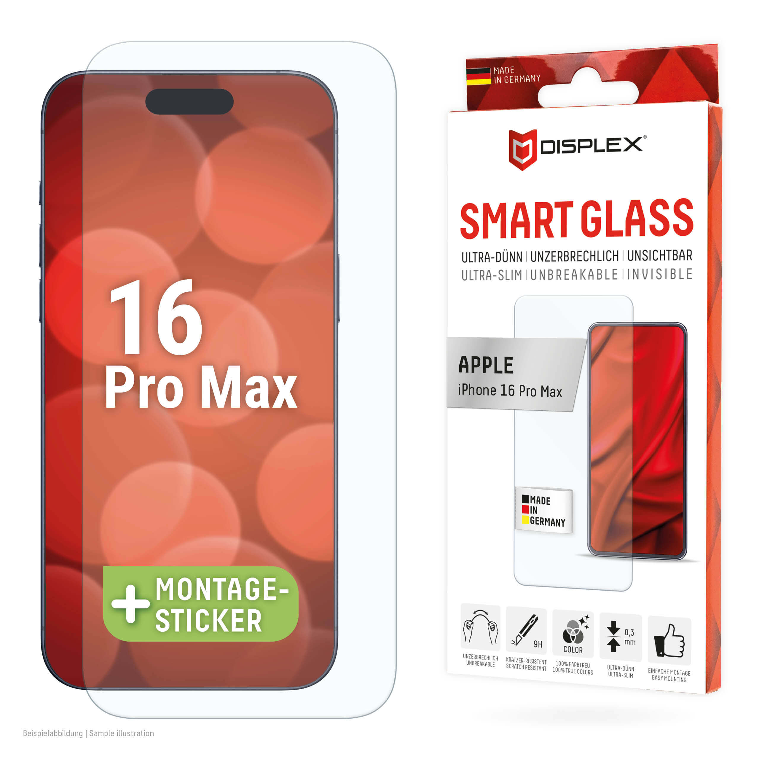 Displex iPhone 16 Pro Max - Premium Smart FlexiGlass - Εύκαμπτο Αντιχαρακτικό Γυαλί Οθόνης - Clear