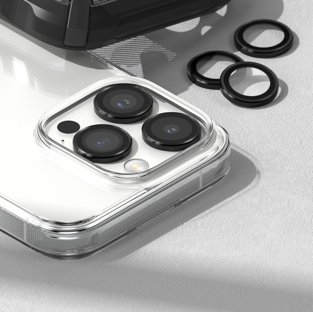 Ringke iPhone 15 Pro Max Lens Frame Glass Αντιχαρακτικό Γυαλί για την Κάμερα - Black