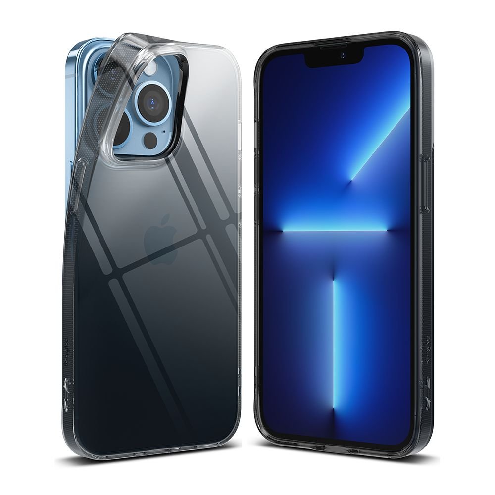 Ringke iPhone 13 Pro Air Ultra - Thin TPU Case Λεπτή Θήκη Σιλικόνης - Smoke Black / Διάφανη
