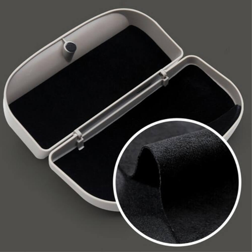 Techsuit Sun Visor Glasses Case with Easy Mount Clamp - Θήκη Γυαλιών για το Σκίαστρο - Black - CSV - V2