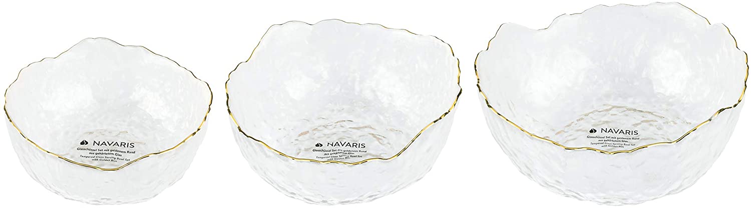Navaris Σετ με 3 Γυάλινα Μπολ σε Διαφορετικό Μέγεθος - 53568.21