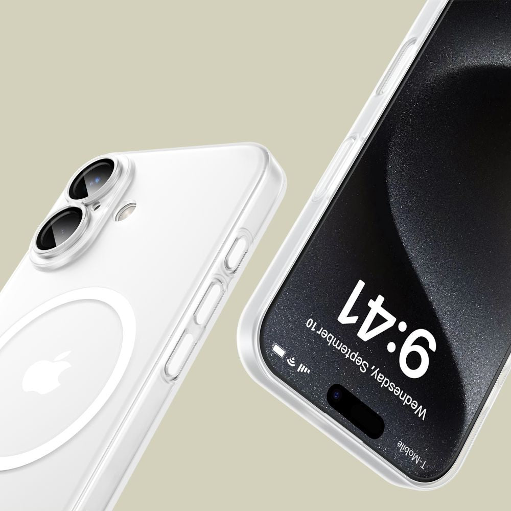 Tech - Protect iPhone 15 Pro MagSlim - Σκληρή Θήκη με MagSafe - Matte / White