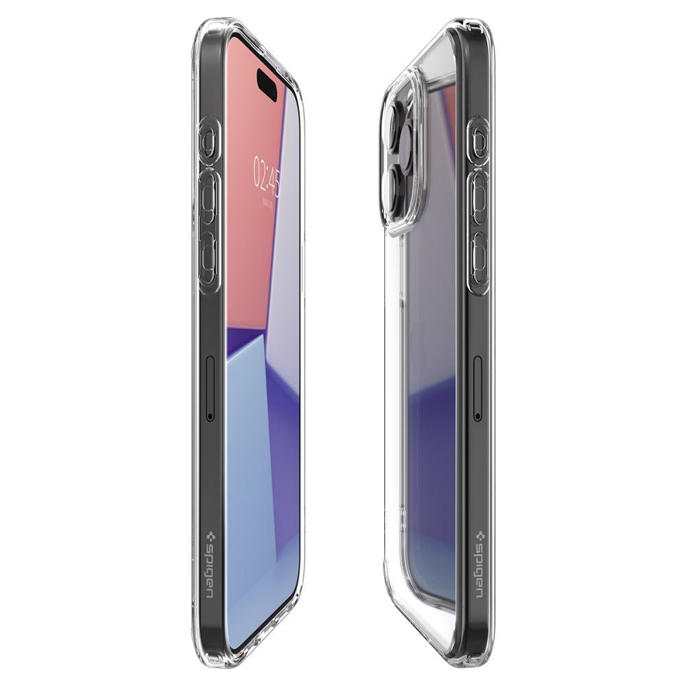 Spigen iPhone 15 Pro Max Ultra Hybrid Σκληρή Θήκη με Πλαίσιο Σιλικόνης - Crystal Clear