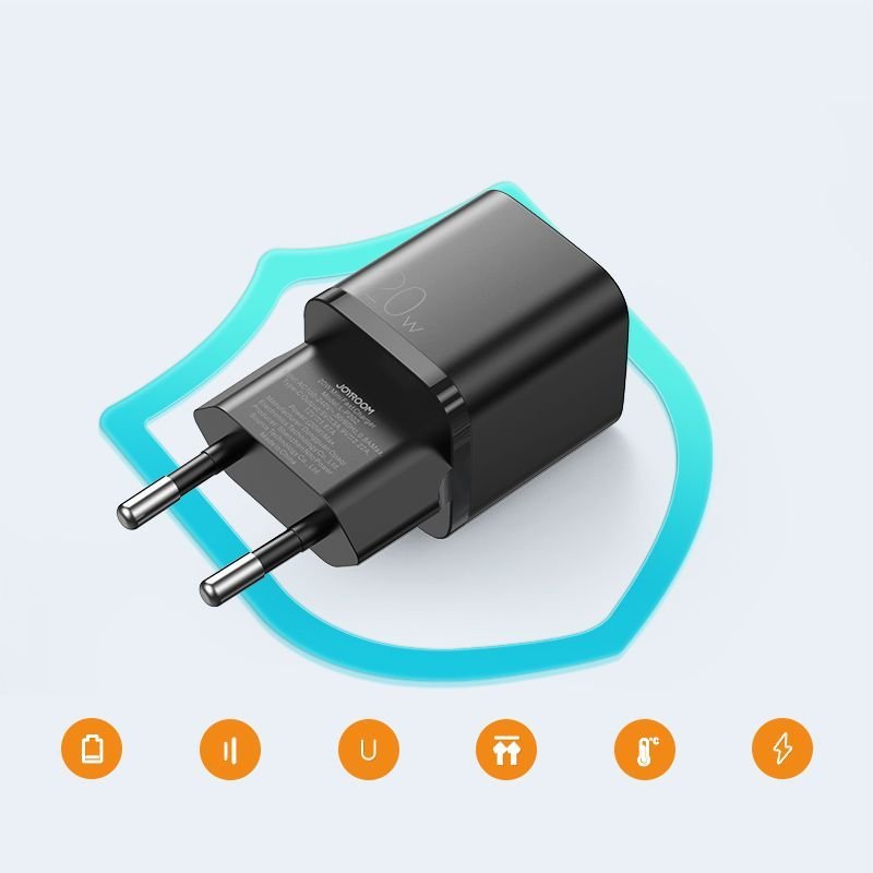 Joyroom L - P202 Οικιακός Φορτιστής Γρήγορης Φόρτισης 20W - Black
