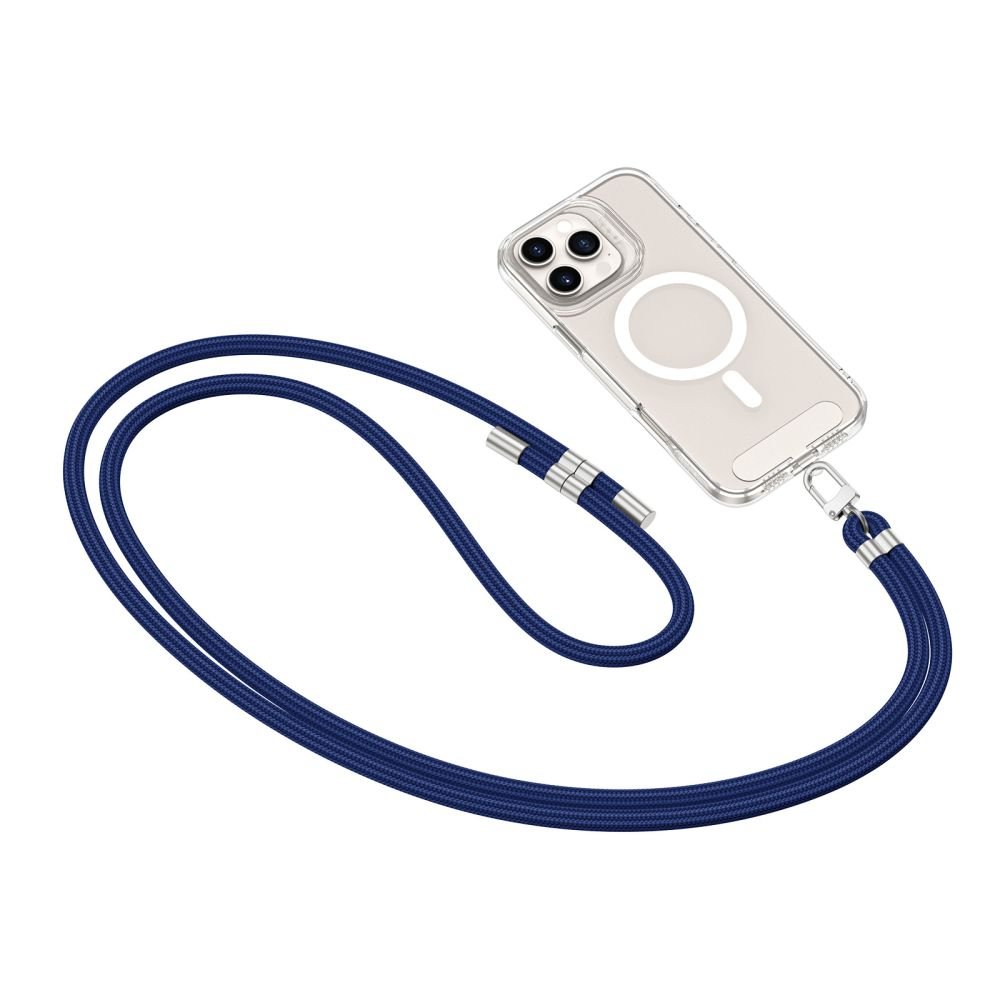 Tech - Protect C7S Rope CrossBody Strap - Universal Λουράκι για Θήκη Κινητού - Navy Blue / Silver