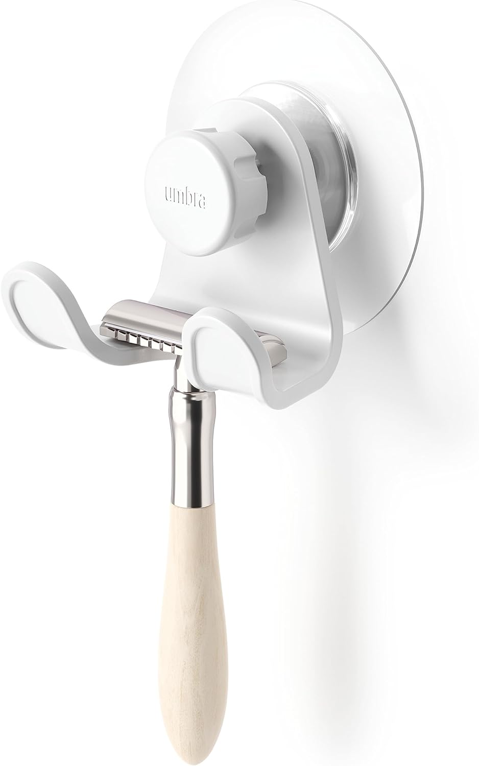 Umbra Flex Αυτοκόλλητη Επιτοίχια Διπλή Κρεμάστρα - White