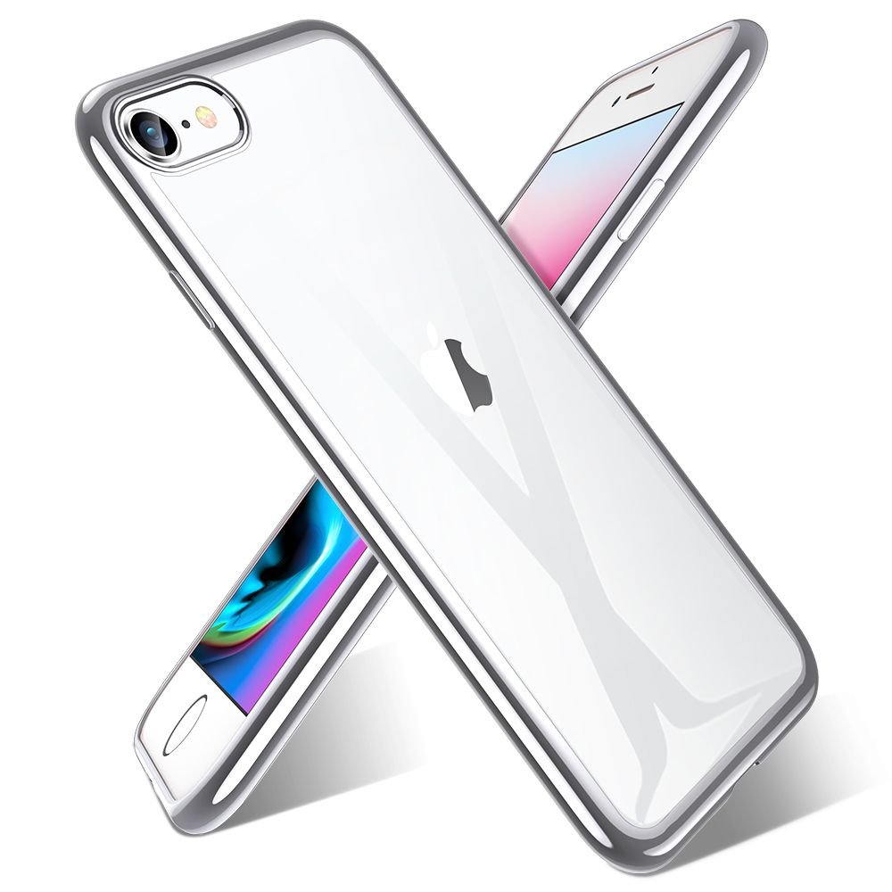 ESR iPhone SE 2022 / SE 2020 / 7 / 8 Essential Crown Series Θήκη Σιλικόνης TPU - Διάφανη - Silver