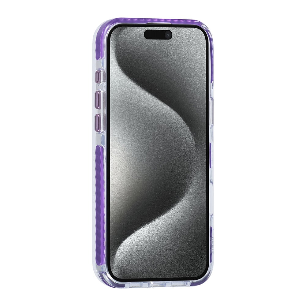 Tuniq iPhone 16 Pro Max - MagSafe Σκληρή Θήκη με Πλαίσιο Σιλικόνης και Λουράκι - Διάφανη / Purple