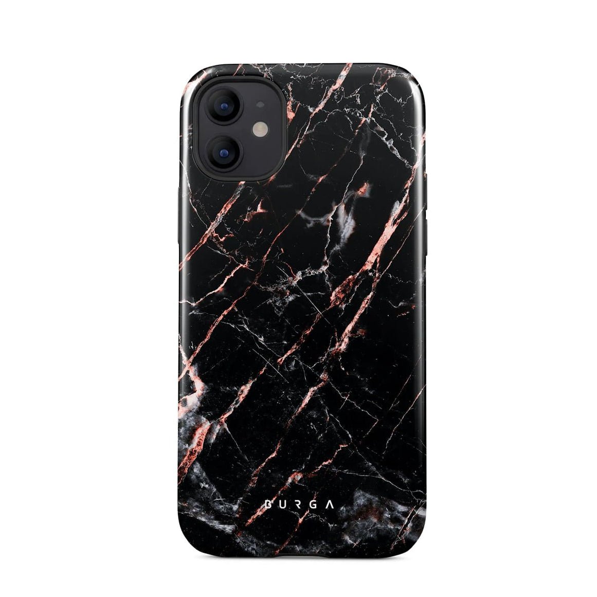 Burga iPhone 12 / 12 Pro Fashion Tough Σκληρή Θήκη - Rose Gold Marble