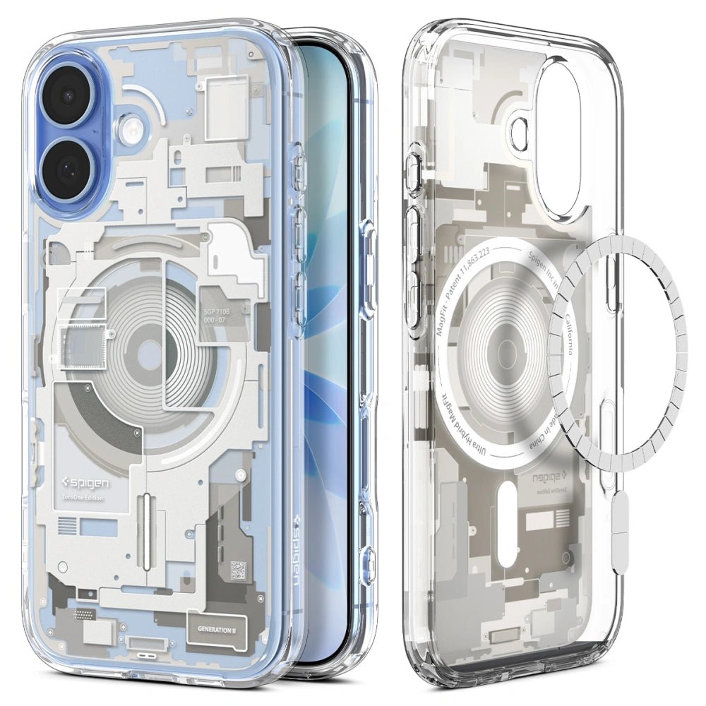 Spigen iPhone 17 - Ultra Hybrid Mag - Σκληρή Θήκη με Πλαίσιο Σιλικόνης Και MagSafe - Zero One Natural Titanium