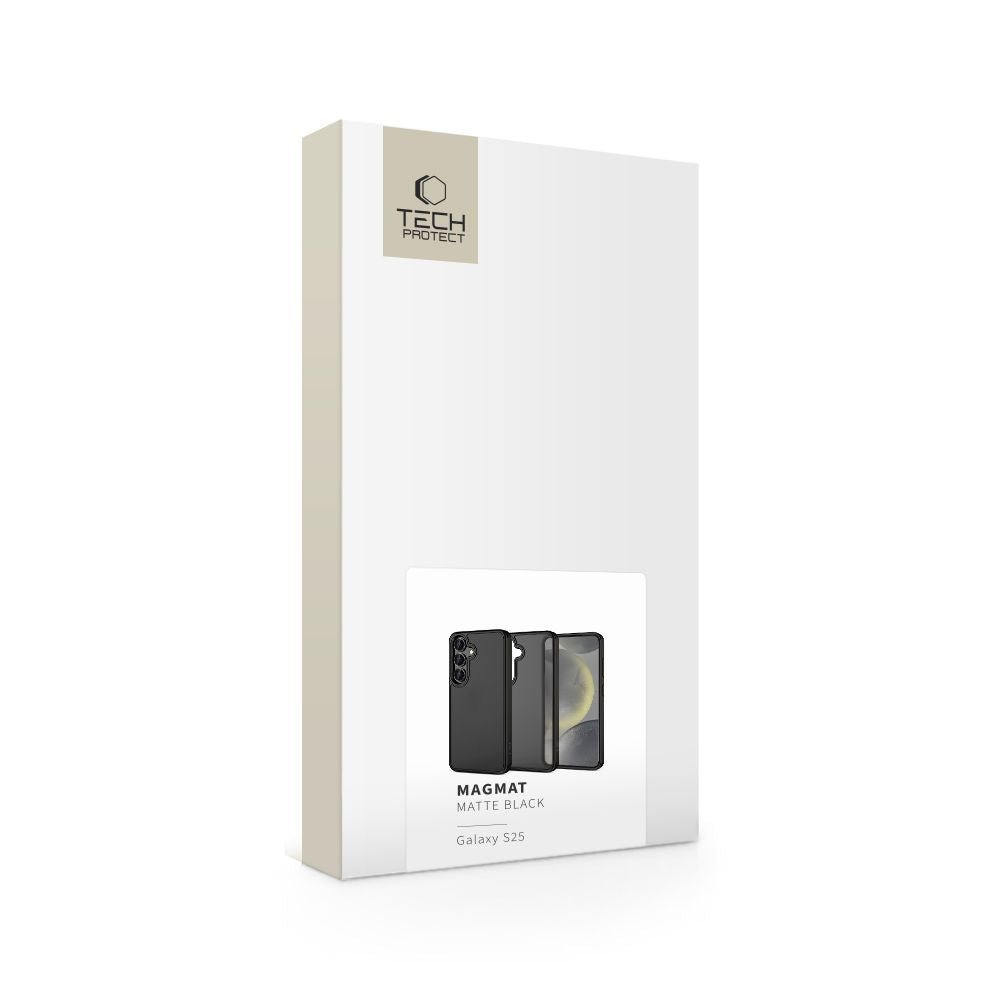 Tech - Protect Samsung Galaxy S25 MagMat Σκληρή Θήκη με Πλαίσιο Σιλικόνης - Matte Black