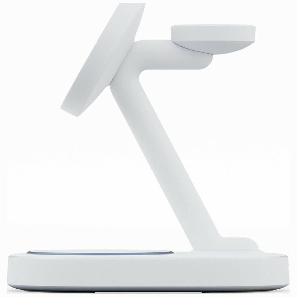 Energea 3in1 Ασύρματος Μαγνητικός Φορτιστής Qi2 MagSafe 15W - GoMag Station 2 - White