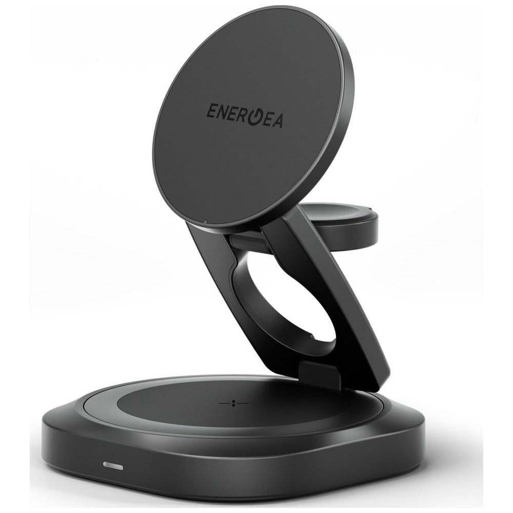 Energea 3in1 Ασύρματος Μαγνητικός Φορτιστής Qi2.2 25W - AluMag Gyro - Gunmetal