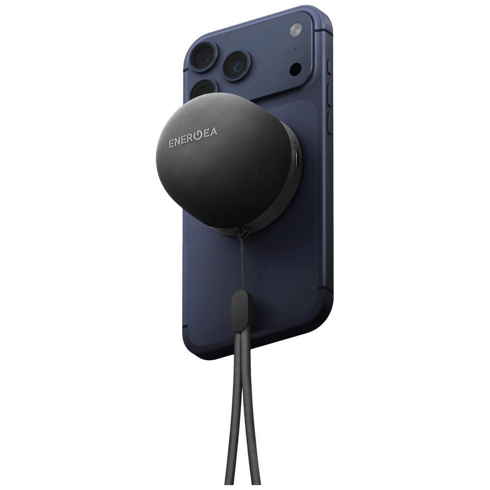 Energea MagAudio Go - Μίνι MagSafe Φορητό Ηχείο Bluetooth 5.4 - Gunmetal
