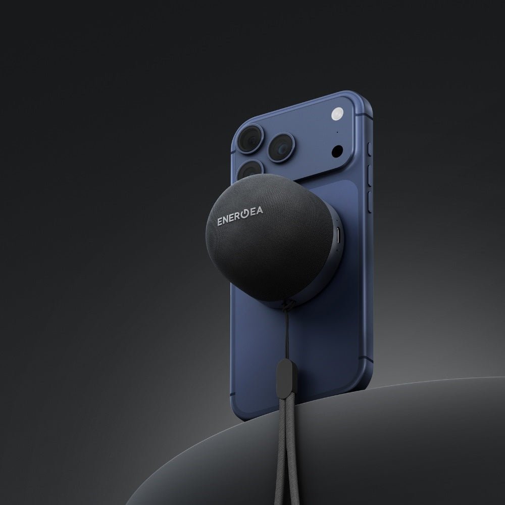 Energea MagAudio Go - Μίνι MagSafe Φορητό Ηχείο Bluetooth 5.4 - Gunmetal