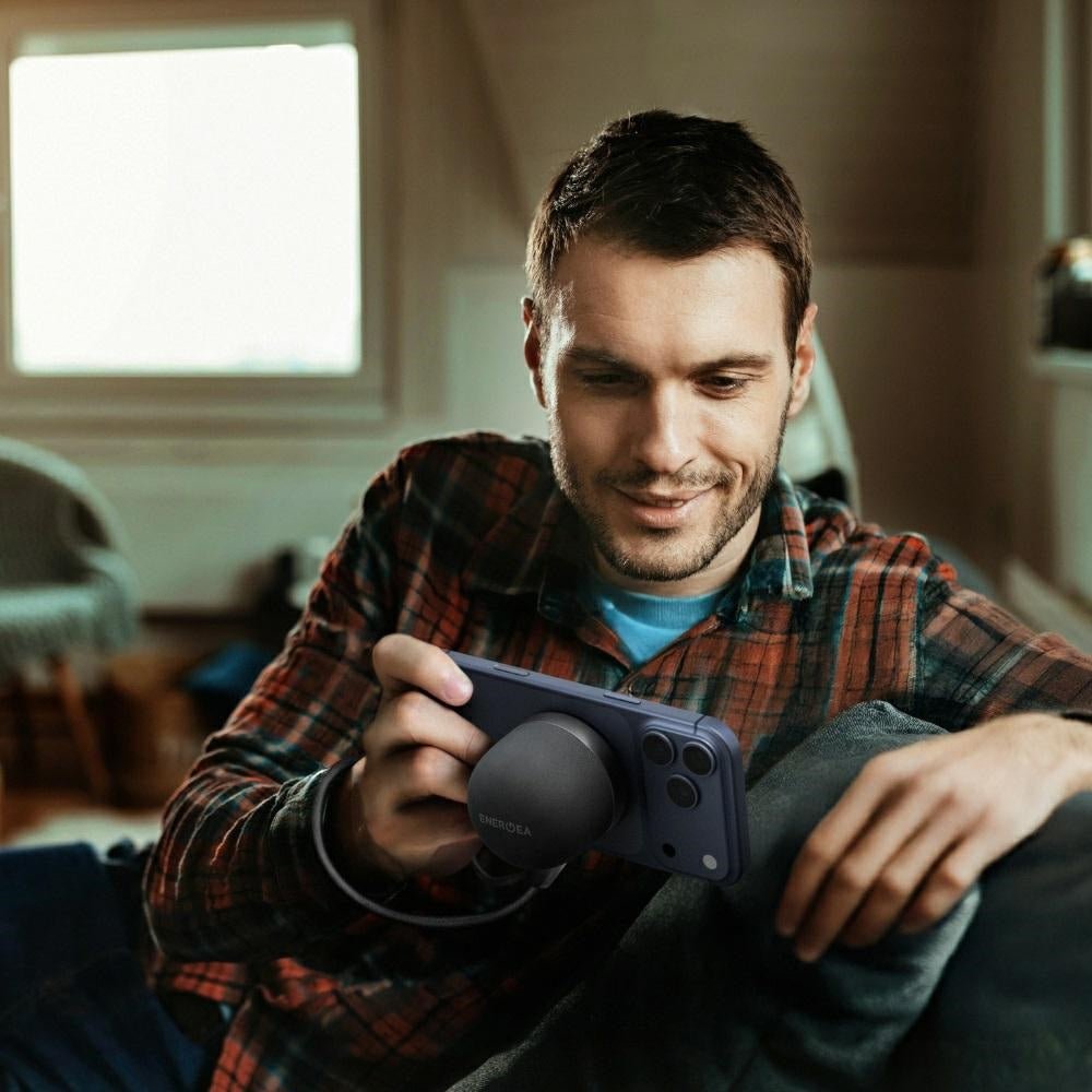 Energea MagAudio Go - Μίνι MagSafe Φορητό Ηχείο Bluetooth 5.4 - Gunmetal