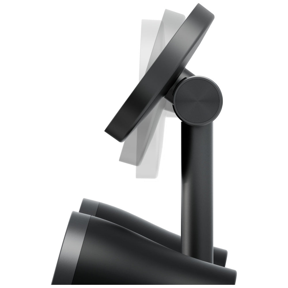 Energea MagAudio Stand - 2in1 Ασύρματος Μαγνητικός Φορτιστής MagSafe 15W με Στερεοφωνικά Ηχεία - Graphite