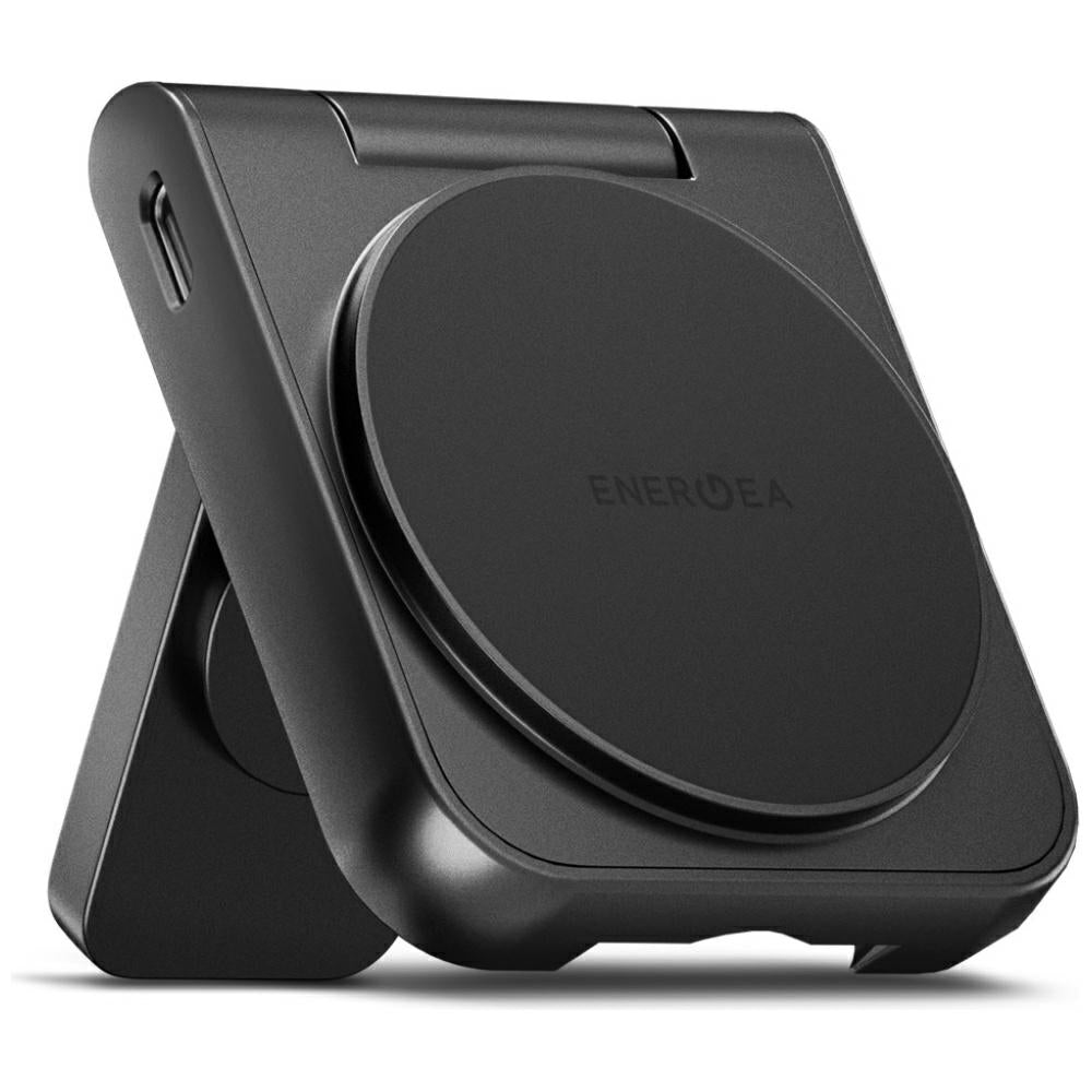 Energea Magduo - 2in1 Αναδιπλούμενος Ασύρματος Μαγνητικός Φορτιστής MagSafe - Grey