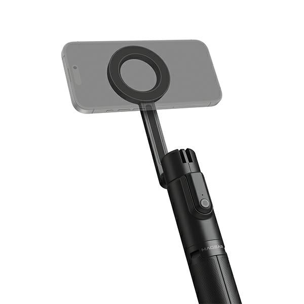 Energea Magear MagPod - Ασύρματο MagSafe Selfie Stick με Τρίποδο και Bluetooth Τηλεχειριστήριο - Black
