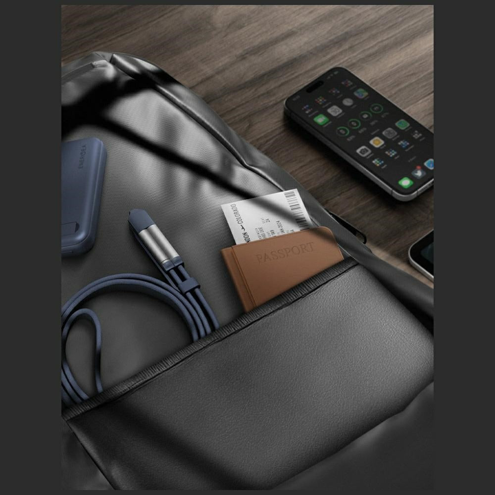 Energea Sheath Travel - 2in1 Καλώδιο Γρήγορης Φόρτισης 60W Type - C to Type - C / Type - C to USB - A 1.2m - Blue