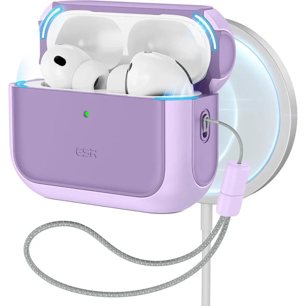 ESR AirPods Pro 3 - Θήκη από Σκληρό Πλαστικό και Σιλικόνη με MagSafe - Orbit Halolock - Lavender
