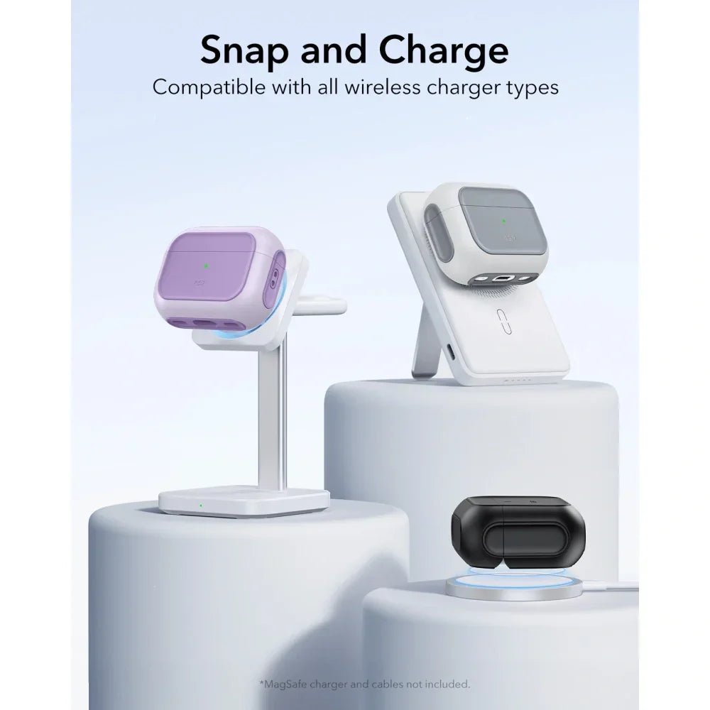 ESR AirPods Pro 3 - Θήκη από Σκληρό Πλαστικό και Σιλικόνη με MagSafe - Orbit Halolock - Lavender