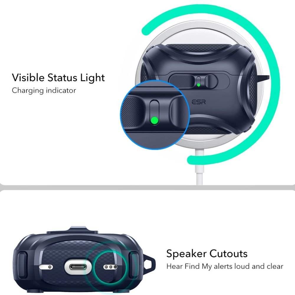 ESR AirPods Pro 3 Θήκη από Σκληρό Πλαστικό με MagSafe - Cyber Flicklock - Blue