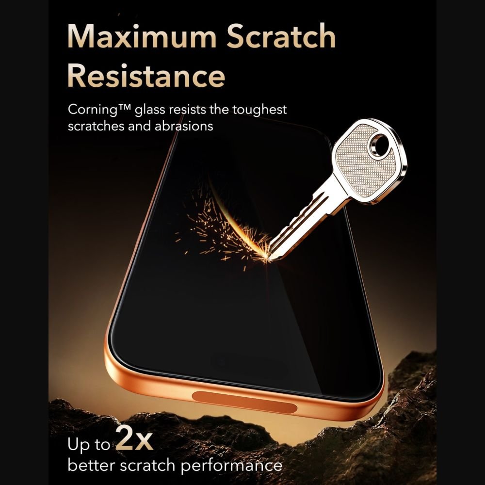 ESR iPhone 17 Pro / iPhone 18 Pro - Full Screen Αντιχαρακτικό Γυαλί Οθόνης - UltraFit Armorite Pro - Black