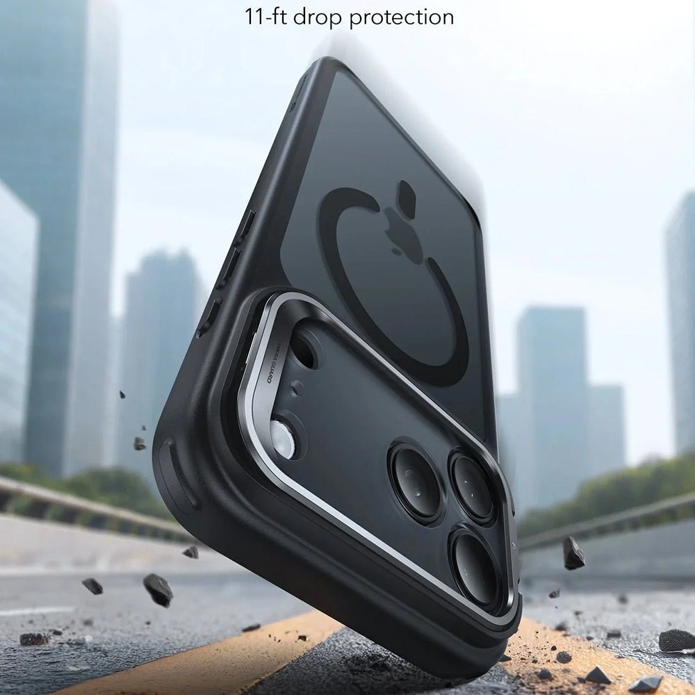 ESR iPhone 17 Pro Max - Σκληρή Θήκη με Πλαίσιο Σιλικόνης και Stand - Classic Hybrid HaloLock Kickstand - Frosted Black