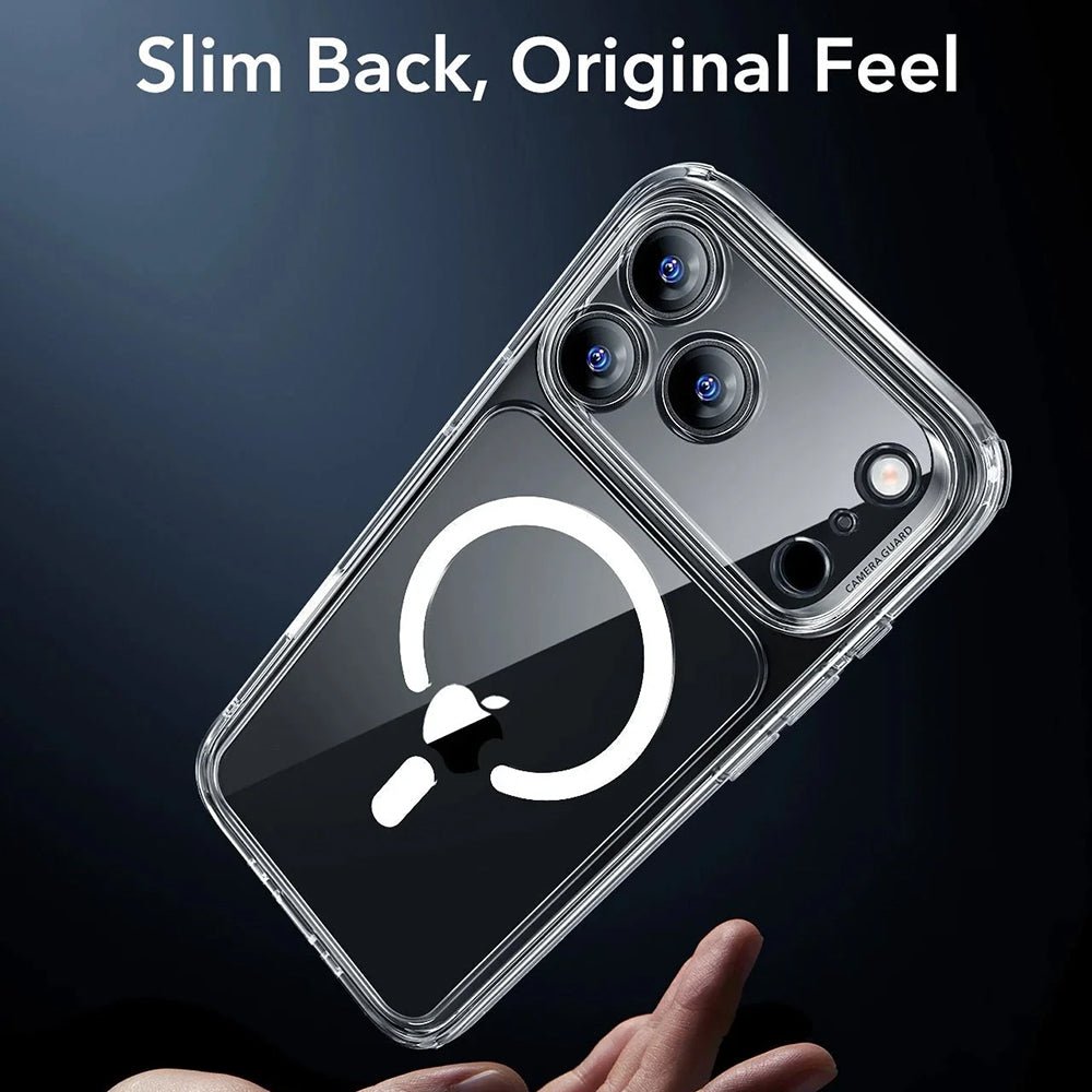 ESR iPhone 17 Pro - Σκληρή Θήκη με Πλαίσιο Σιλικόνης και MagSafe - Classic Hybrid Halolock - Clear