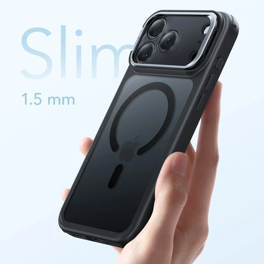 ESR iPhone 17 Pro - Σκληρή Θήκη με Πλαίσιο Σιλικόνης και Stand - Classic Hybrid HaloLock Kickstand - Frosted Black