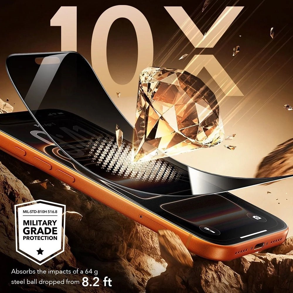 ESR iPhone 18 Pro Max - Αντιχαρακτικό Γυαλί Οθόνης - Armorite Pro UltraFit - 3 Τεμάχια - Privacy