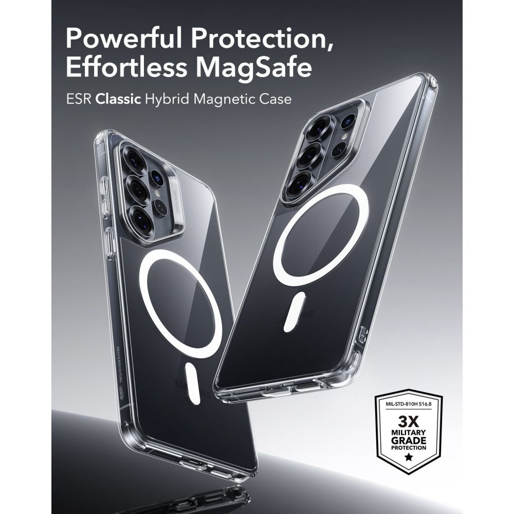 ESR Samsung Galaxy S26 Ultra - Σκληρή Θήκη με Πλαίσιο Σιλικόνης - Classic Hybrid MagSafe - Clear