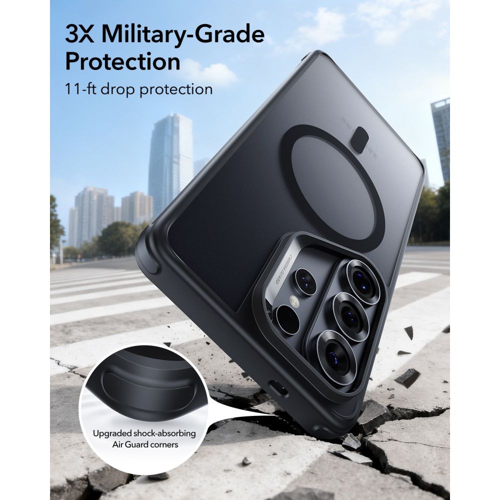 ESR Samsung Galaxy S26 Ultra - Σκληρή Θήκη με Πλαίσιο Σιλικόνης - Classic Hybrid MagSafe - Frosted Black