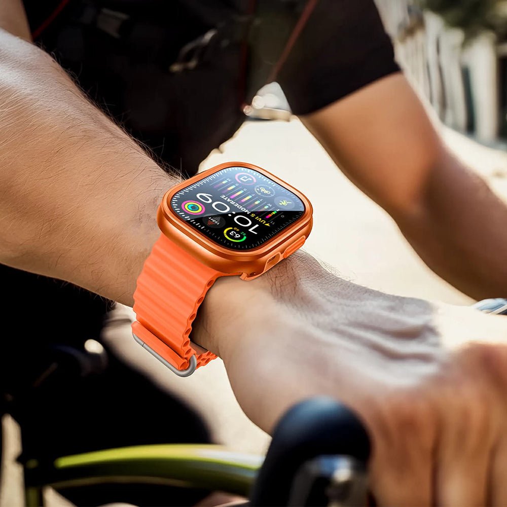 ESR Θήκη Apple Watch Ultra (1/2/3) - 49mm - Σετ με Αντιχαρακτικό Γυαλί Οθόνης και Θήκη - Armorite Protection Set - Titanium