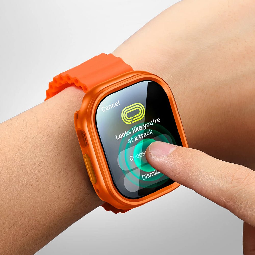 ESR Θήκη Apple Watch Ultra (1/2/3) - 49mm - Σετ με Αντιχαρακτικό Γυαλί Οθόνης και Θήκη - Armorite Protection Set - Titanium