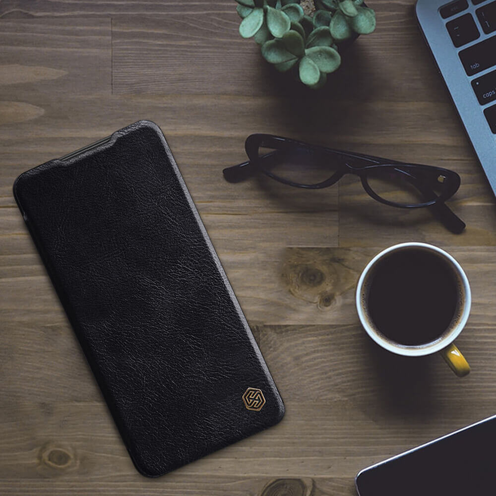 Nillkin Samsung Galaxy A14 5G Qin Leather Flip Book Case Θήκη Βιβλίο - Black