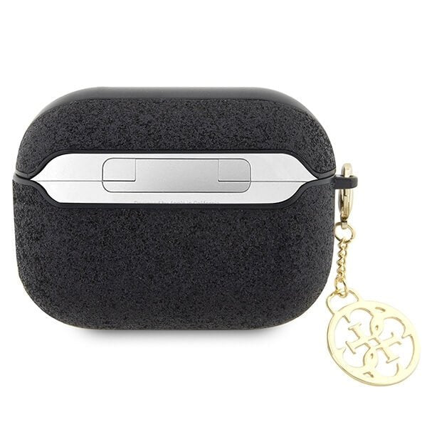 Guess AirPods Pro 2 PU Θήκη - Glitter Flake 4G Charm - Black