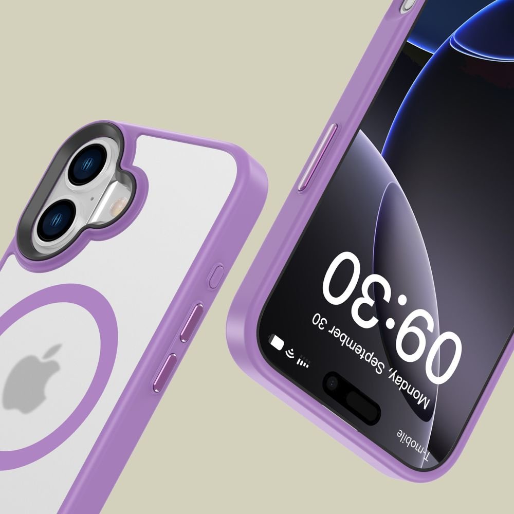 Tech - Protect iPhone 16 MagMat Σκληρή Θήκη με Πλαίσιο Σιλικόνης και MagSafe - Matte Mauve