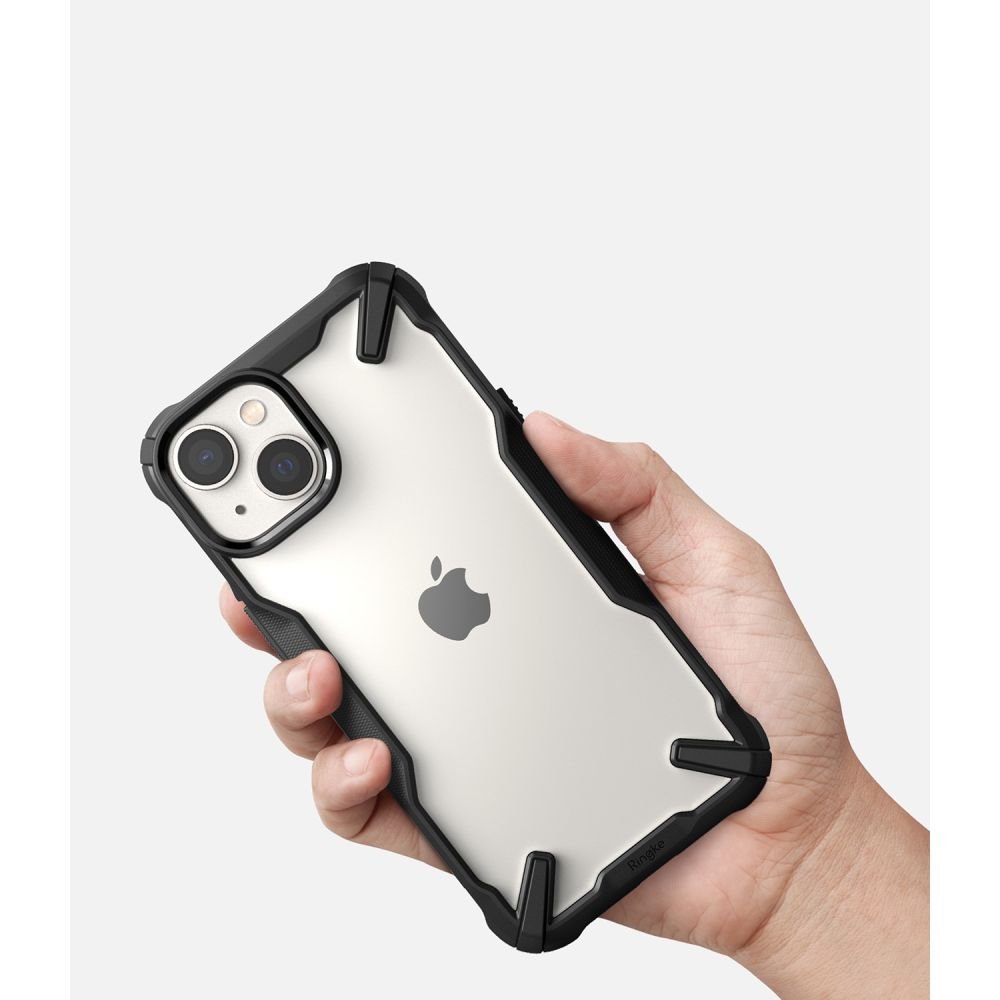 Ringke iPhone 14 Plus / iPhone 15 Plus Fusion X Σκληρή Θήκη με Πλαίσιο Σιλικόνης - Black - Διάφανη
