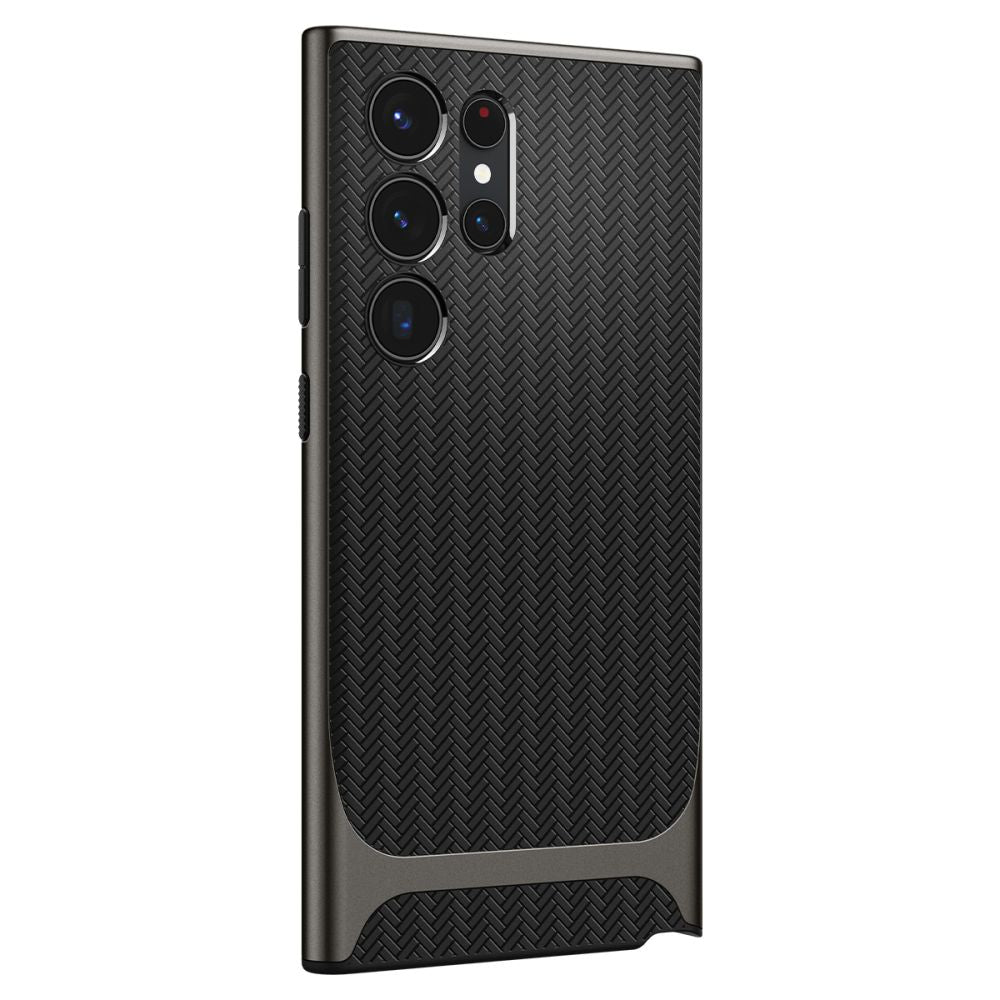 Spigen Samsung Galaxy S23 Ultra Neo Hybrid Θήκη με Σκληρό Πλαίσιο - Gunmetal