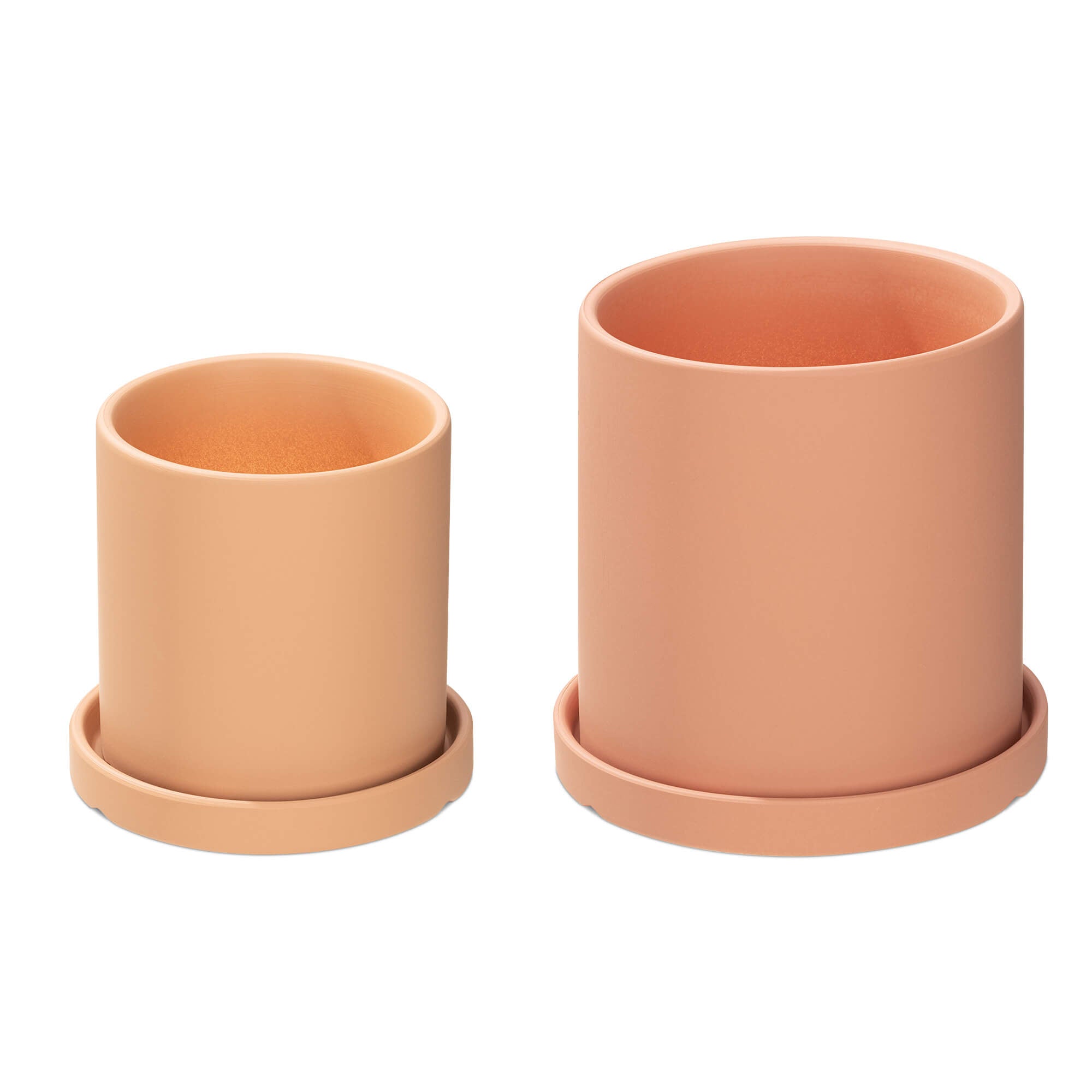 Navaris Σετ με 2 Κεραμικές Γλάστρες - Small and Medium - Red - 56332.1.09