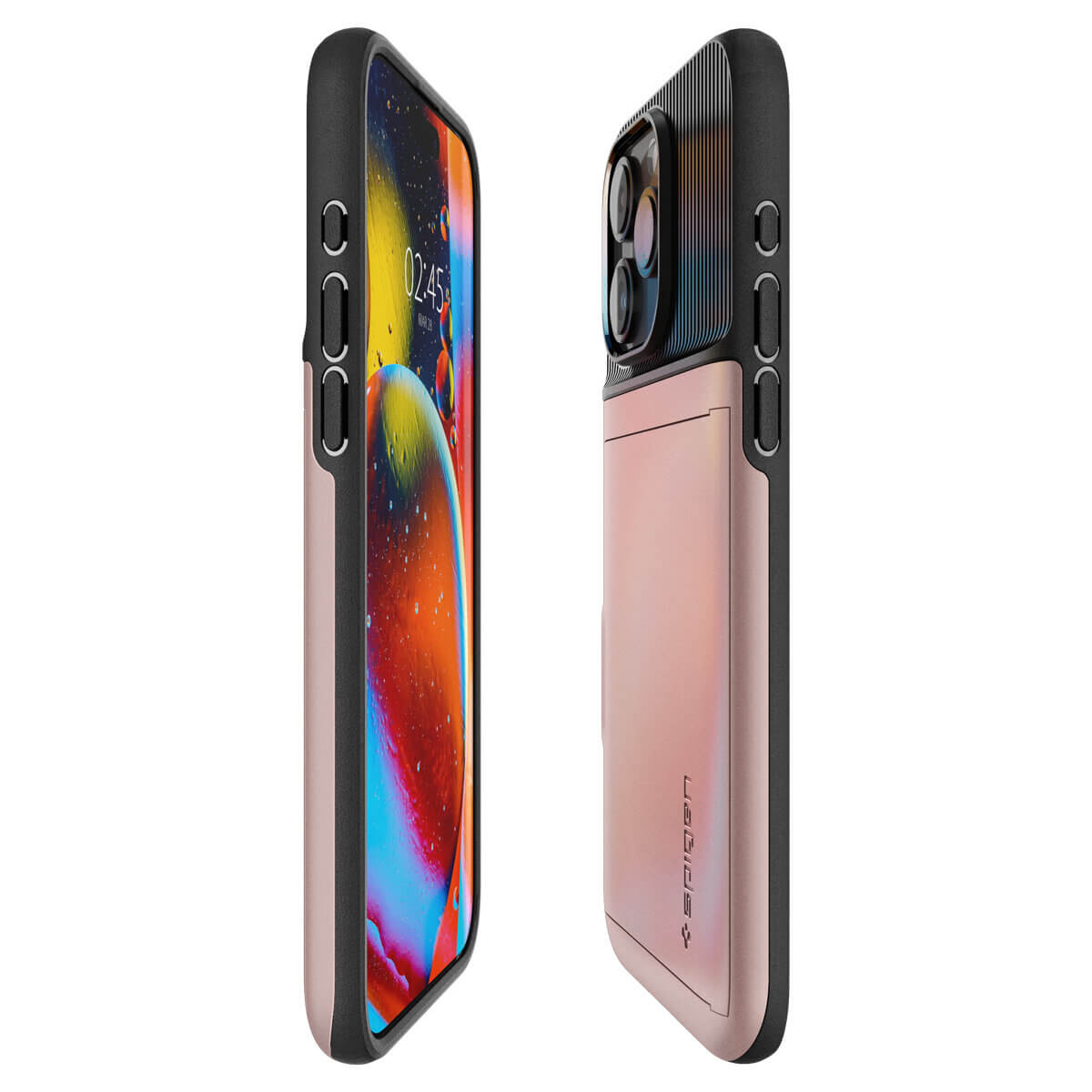 Spigen iPhone 15 Pro Slim Armor CS Σκληρή Θήκη - Rose Gold