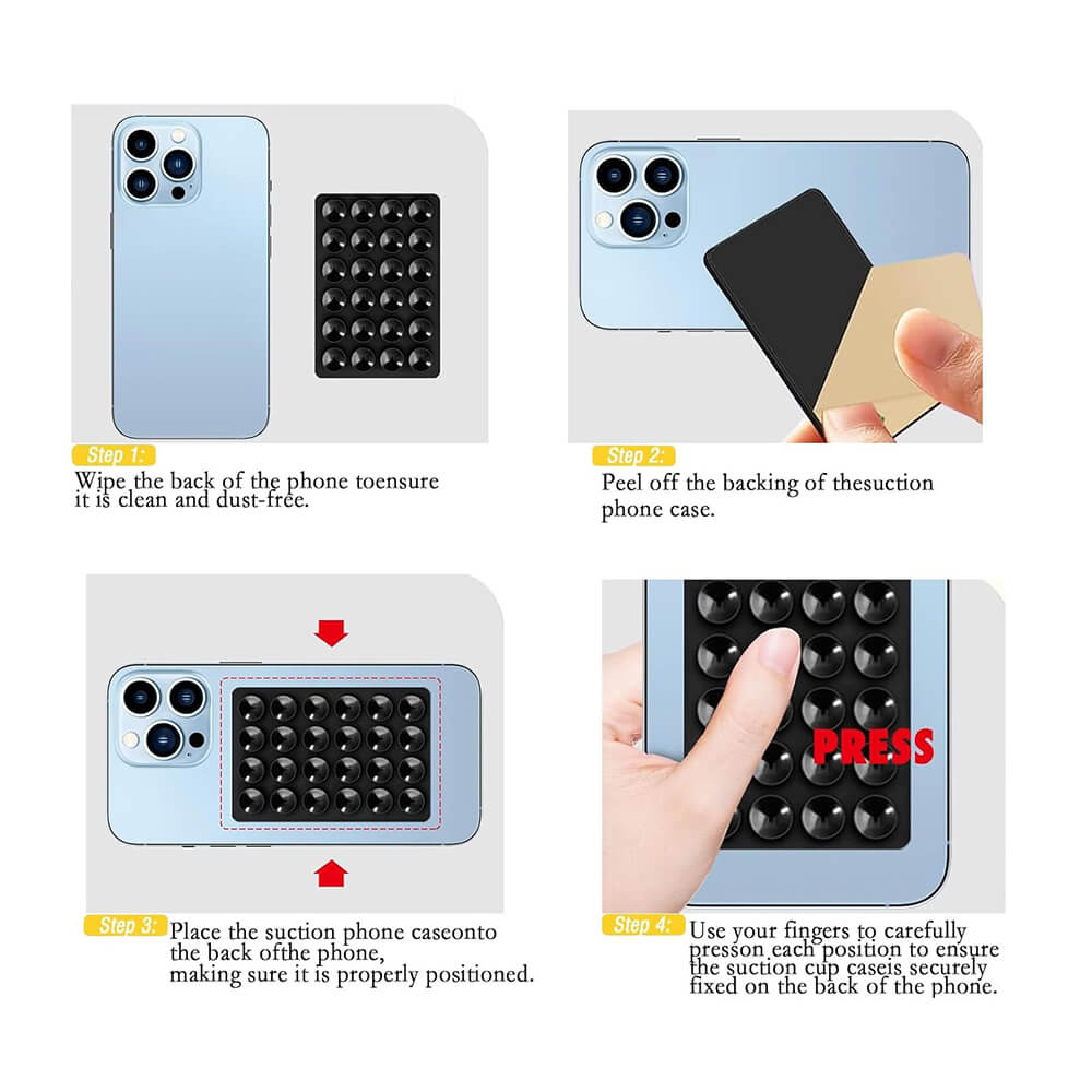 Techsuit Phone Holder Αξεσουάρ Στερέωσης Κινητού με Ενσωματωμένες Βεντούζες - White